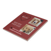 Red Halo Pet Remembrance  Tegeltje (Zijkant)