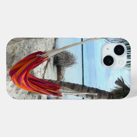 Red Hammock tussen Palms, Caribische strand Case-Mate iPhone Case (Achterkant (horizontaal))