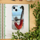 Red Hammock tussen Palms, Caribische strand Case-Mate iPhone Case