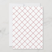 Red Hand Drawn Retro Afstuderen aangekondigd Aankondiging (Achterkant)