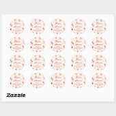 Red Hand Drawn That's Amore Bridal Shower Ronde Sticker (Vel)