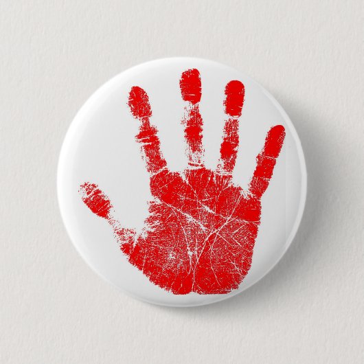 Red Hand Print Button (Voorkant)