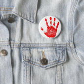 Red Hand Print Button (In situ)