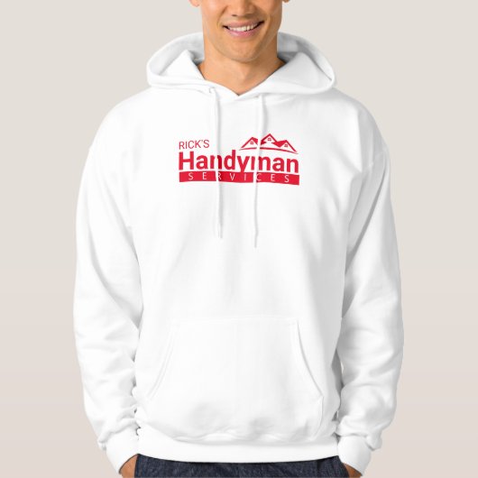 Red Handyman Business Custom Hoodie (Voorkant)