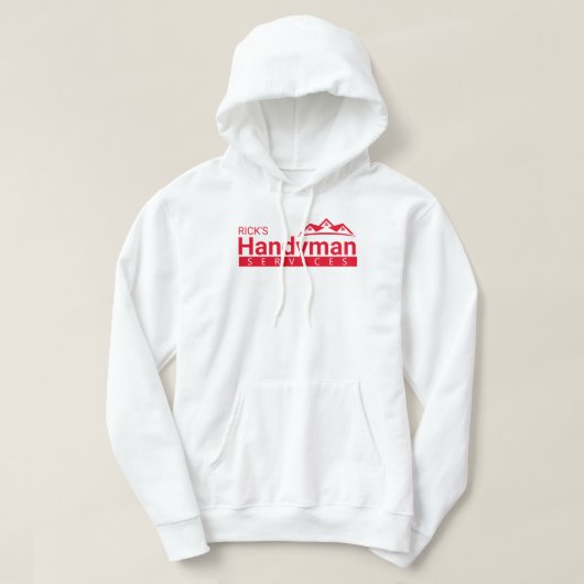 Red Handyman Business Custom Hoodie (Design voorkant)