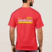 Red Handyman Business Mannen T-Shirt - Home Busine (Achterkant)