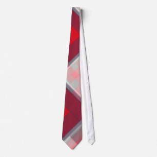 Red Hanky Abstract Design Mode Stropdas