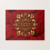 Red Hanukkah Mandala Legpuzzel (Horizontaal)