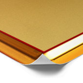 Red Hanukkah Mandala Poster (Hoek)