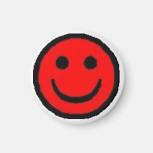 Red Happy Face Magneet