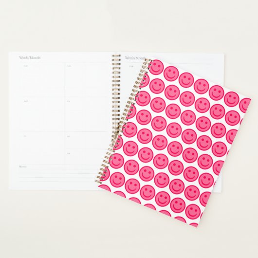Red Happy Face Planner (Display)