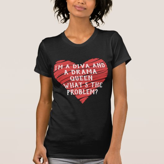 Red Happy heart romance graphic T-shirt (Voorkant)