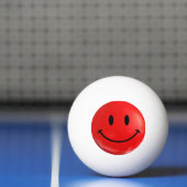 Red Happy Sad Bi Polar Ping Ball (Net)