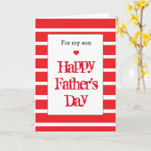 Red Happy Vaderdag Son Kaart (Gele Bloem)
