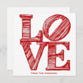 Red Happy Valentine's Day Modern gift Feestdagenkaart (Voorkant / Achterkant)