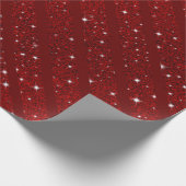 Red Happy xmas luxe background Cadeaupapier (Hoek)
