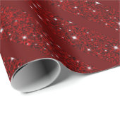 Red Happy xmas luxe background Cadeaupapier (Rol Hoek)