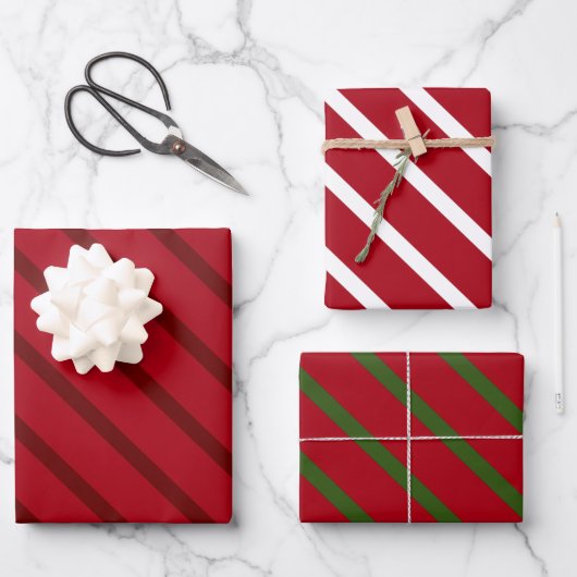 Red Happy xmas luxe background Inpakpapier Vel (Voorkant)