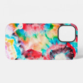 Red Hard Grunge. Shibori Pattern. Golden Brush Gra iPhone Hoesje (Achterkant horizontaal)