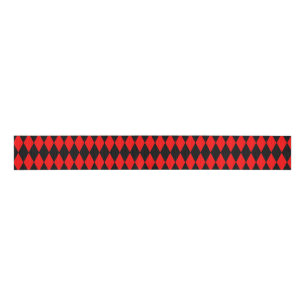 RED HARLEQUIN Ribbon Grosgrain Lint