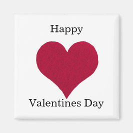 Red hart Happy Valentines dag Magneet