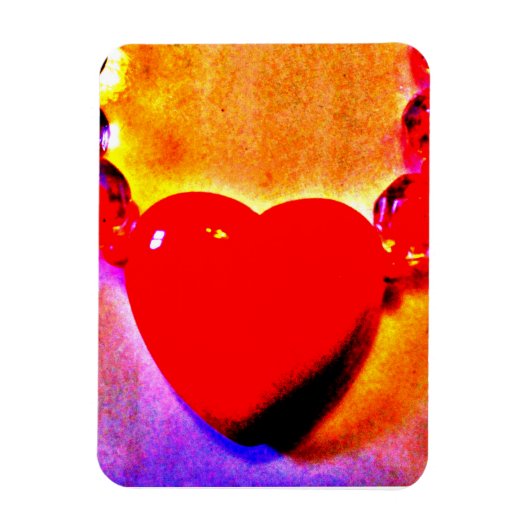 Red Hart Ketting 'Bewaar de Datum' Magneet (Verticaal)