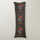 Red Hat Mad Dog Hustle Lichaamskussen (Voorkant Verticaal)