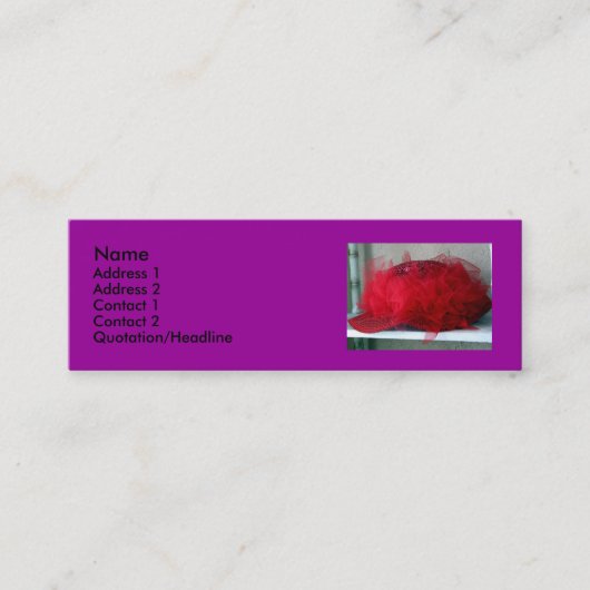 Red Hat Mini Visitekaartje (Voorkant)