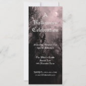 Red Haunted Sky en Raven Custom 4x9.25 Uitnodiging (Achterkant)