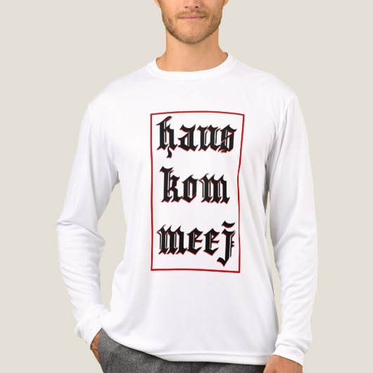 Red Haus Kom Meej Hmong Custom Design Shirt (Voorkant volledig)