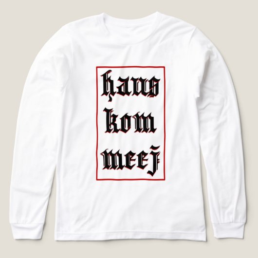 Red Haus Kom Meej Hmong Custom Design Shirt (Voorkant)