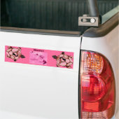 Red Hawaiian Honu Turtle bumper sticker (Op Truck)