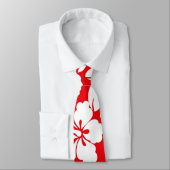 Red Hawaiian Pattern Stropdas (Gebonden)