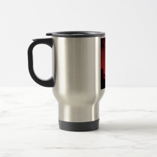 Red Hawaiian Sunset Exotic Palm Trees Reisbeker (Links)