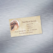 Red Hawk Custom Business Bird of Prey Magnetisch Visitekaartje (Voorbeeld)