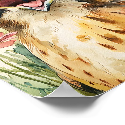 Red Hawk Vintage Poster (Hoek)