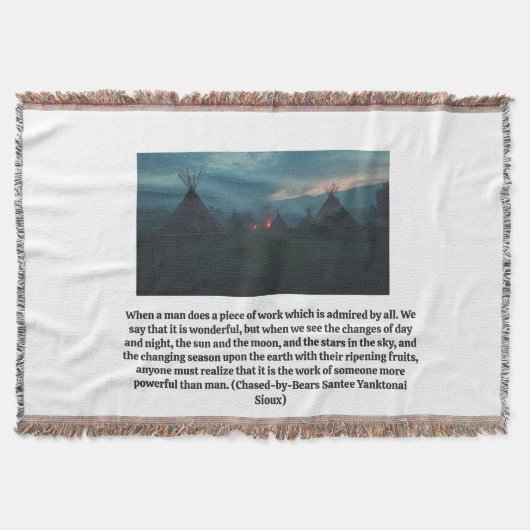 Red Hawk's Village throw blanket Deken (Voorkant)