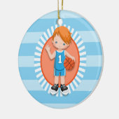 Red Hazard Basketball Player Keramisch Ornament (Links)