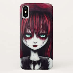 Red Hazard Gothic Girl Case-Mate iPhone Case