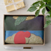 Red Hazard Mermaid Golden Seashell Birthday Party Tissuepapier (Geschenk)