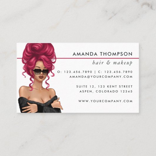 Red Hazard Visitekaartje (Achterkant)