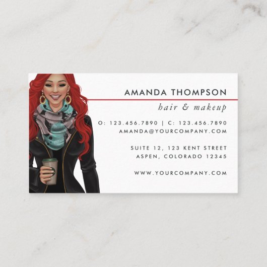 Red Hazard Visitekaartje (Achterkant)