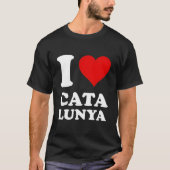 Red He I Love Catalunya T-shirt (Voorkant)