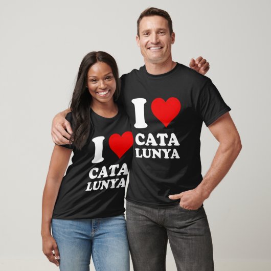 Red He I Love Catalunya T-shirt (Unisex)