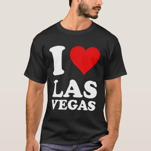 Red He I Love Las Vegas T-shirt (Voorkant)