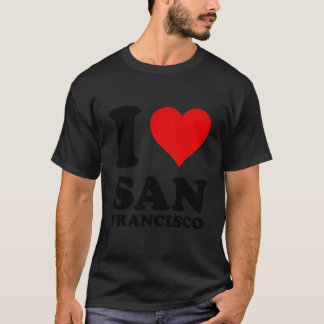 Red He I Love San Francisco T-shirt