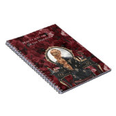 Red Head Boudoir Burgundy Floral Notitieboek (Rechterzijde)