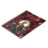 Red Head Boudoir Burgundy Floral Notitieboek (Linkerzijde)