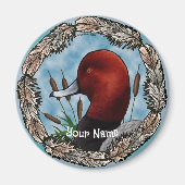 Red Head Duck magneet (Voorkant)