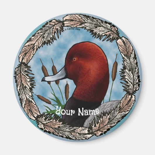 Red Head Duck magneet (Voorkant)